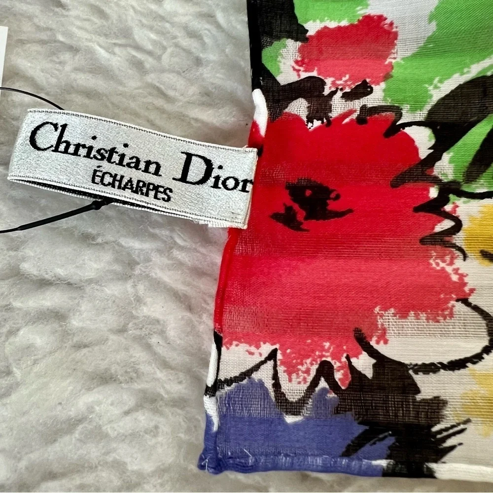 Christian Dior Echarpes Multicolor Shawl/Scarf 27”